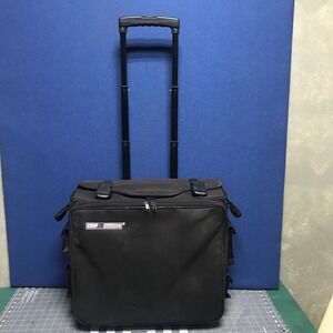 Crop In Style Navigator Black 17" Multi-Pocket Travel Rolling Tote Organizer Bag